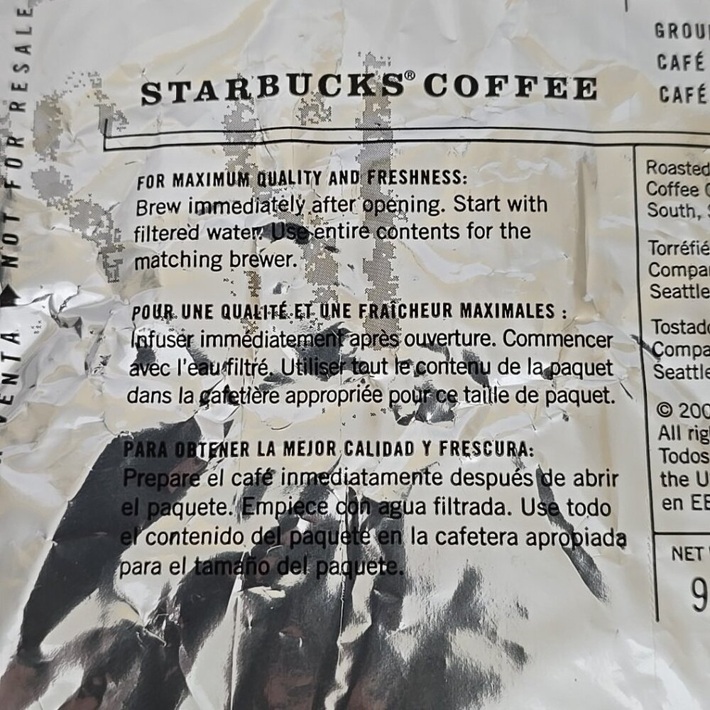 6 PACK 9 Oz Bag of Starbucks PIke Place Ground Coffee 05/2026 - Picture 5 of 7